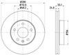 Диск тормозной передний B130076 DENCKERMANN