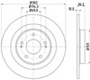 Задний тормозной диск BBD5396 BORG&BECK