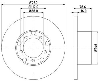 Диск тормозной передний BG2265 DELPHI