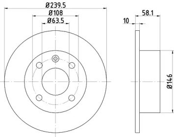 Диск тормозной передний BG2376 DELPHI
