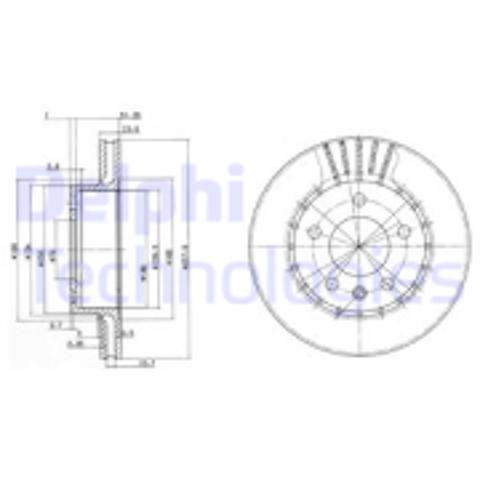 Ротор тормозной BG2384 DELPHI