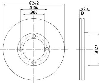 Тормоз дисковый передний BG2394 DELPHI