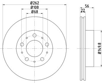 Ротор тормозной BG2425 DELPHI