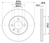 Тормоз дисковый передний BG2455 DELPHI