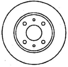 Тормоз дисковый передний BG2466 DELPHI