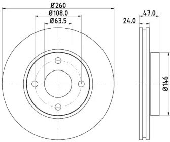 Диск тормозной передний BG2699 DELPHI
