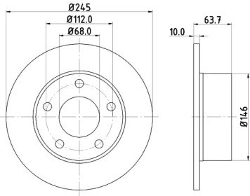 BG2746 DELPHI Диск тормозной задний купить в Львов