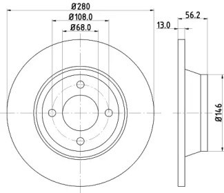 Тормоз дисковый передний BG2783 DELPHI