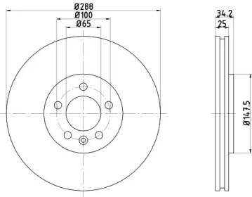 Тормоз дисковый передний BG3035C DELPHI