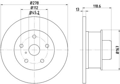 Передний тормозной диск BG310 DELPHI