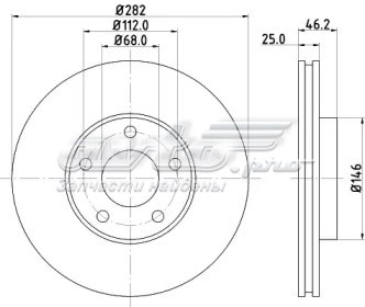 Диск тормозной передний BG3199 DELPHI