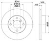 Диск тормозной передний BG3341 DELPHI