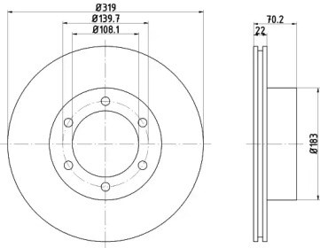Диск тормозной передний BG3535 DELPHI