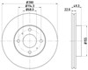 Тормоз дисковый передний BG3596 DELPHI