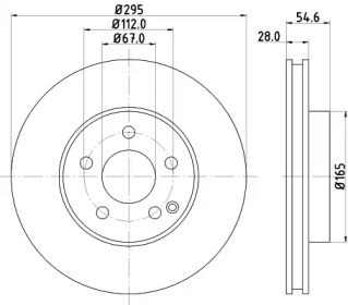 Тормоз дисковый передний BG3755C DELPHI