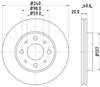 Диск тормозной передний BG3839 DELPHI