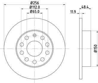 Тормозной диск BG3890C DELPHI