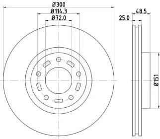Ротор тормозной BG3928 DELPHI