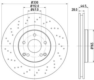 Тормоз дисковый передний BG3985C DELPHI
