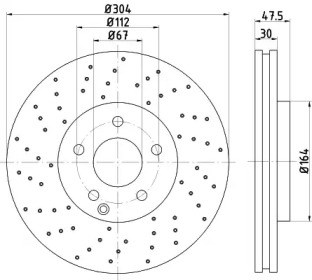Диск тормозной передний BG3986 DELPHI