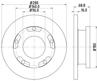 Дисковый тормоз BG4008 DELPHI
