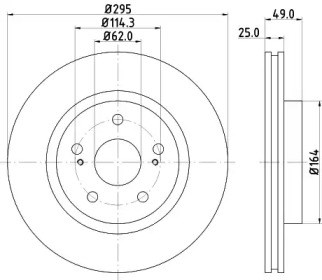 Передний тормозной диск BG4131 DELPHI