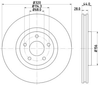 Диск тормозной передний BG4231C DELPHI