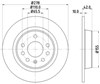 Диск тормозной задний BG4300 DELPHI