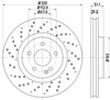 Диск тормозной передний BG4658C DELPHI