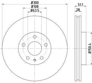 BG4702C Передние тормозные диски купить Житомир