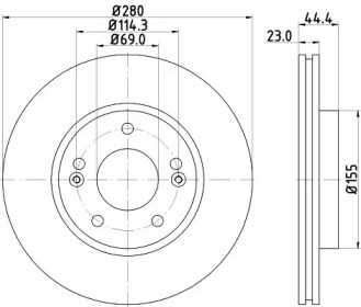 Ротор тормозной BG4745C DELPHI