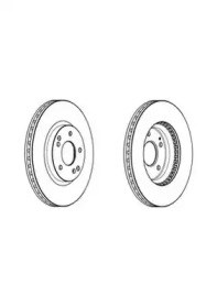 Диск тормозной передний BG4809C DELPHI