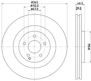 Тормоз дисковый передний BG9144C DELPHI