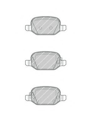 Колодки тормозные задние, дисковые FDB4459 FERODO