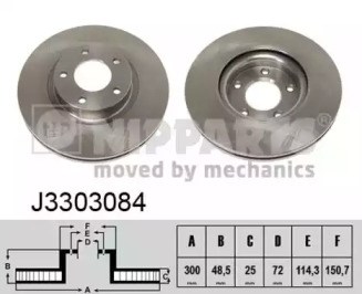 Ротор тормозной J3303084 NIPPARTS