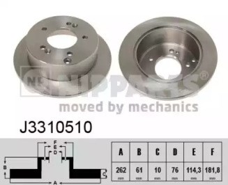 Тормозной диск J3310510 NIPPARTS