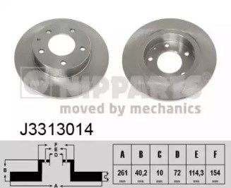 Тормозные диски J3313014 NIPPARTS