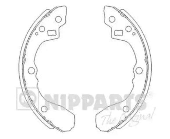 Задние барабанные тормозные колодки J3500321 NIPPARTS