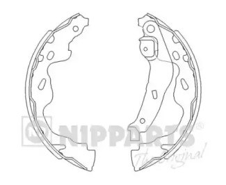 J3502082 NIPPARTS Задние барабанные колодки купить в Хмельницкий