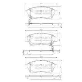 J3602064 NIPPARTS Колодки тормозные передние дисковые купить в Киев