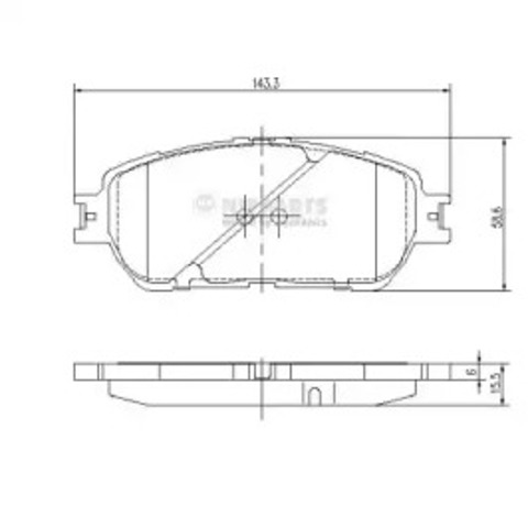 Передние тормозные колодки Toyota Avalon