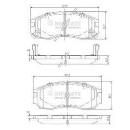 NIPPARTS J3605030 Колодки тормозные передние дисковые в наличии Запорожье