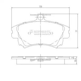 Колодки тормозные передние дисковые Volvo S40 1