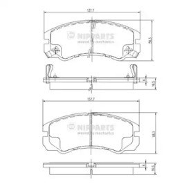 J3609009 Колодки тормозные передние дисковые купить Сумы