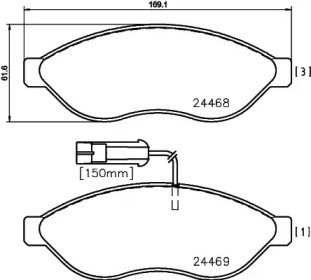 JQ101100 KAMOKA Передние тормозные колодки купить в Киев