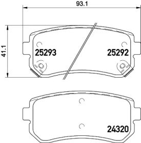 JQ101146 KAMOKA Колодки тормозные задние дисковые купить в Хмельницкий