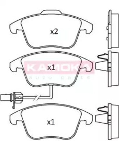 Тормозные колодки JQ101231 KAMOKA