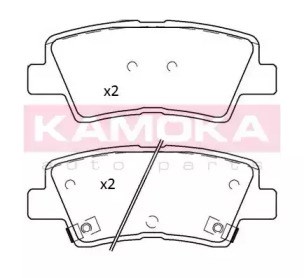 Колодки на тормоз задний дисковый JQ101268 KAMOKA