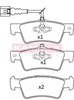 Задние дисковые колодки JQ101306 KAMOKA