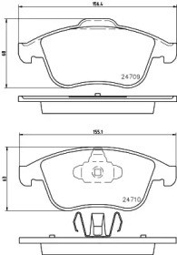 Колодки тормозные JQ1018136 KAMOKA